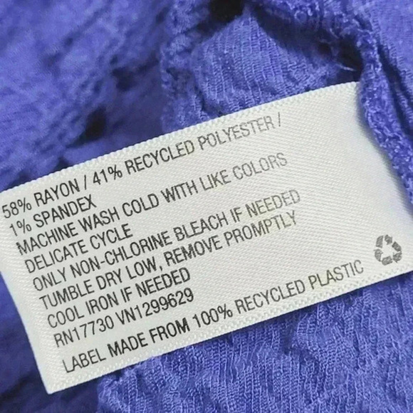 Knox Rose Mini Tunic Dress Blue L Crewneck Cap sleeve Women's - Picture 4 of 8